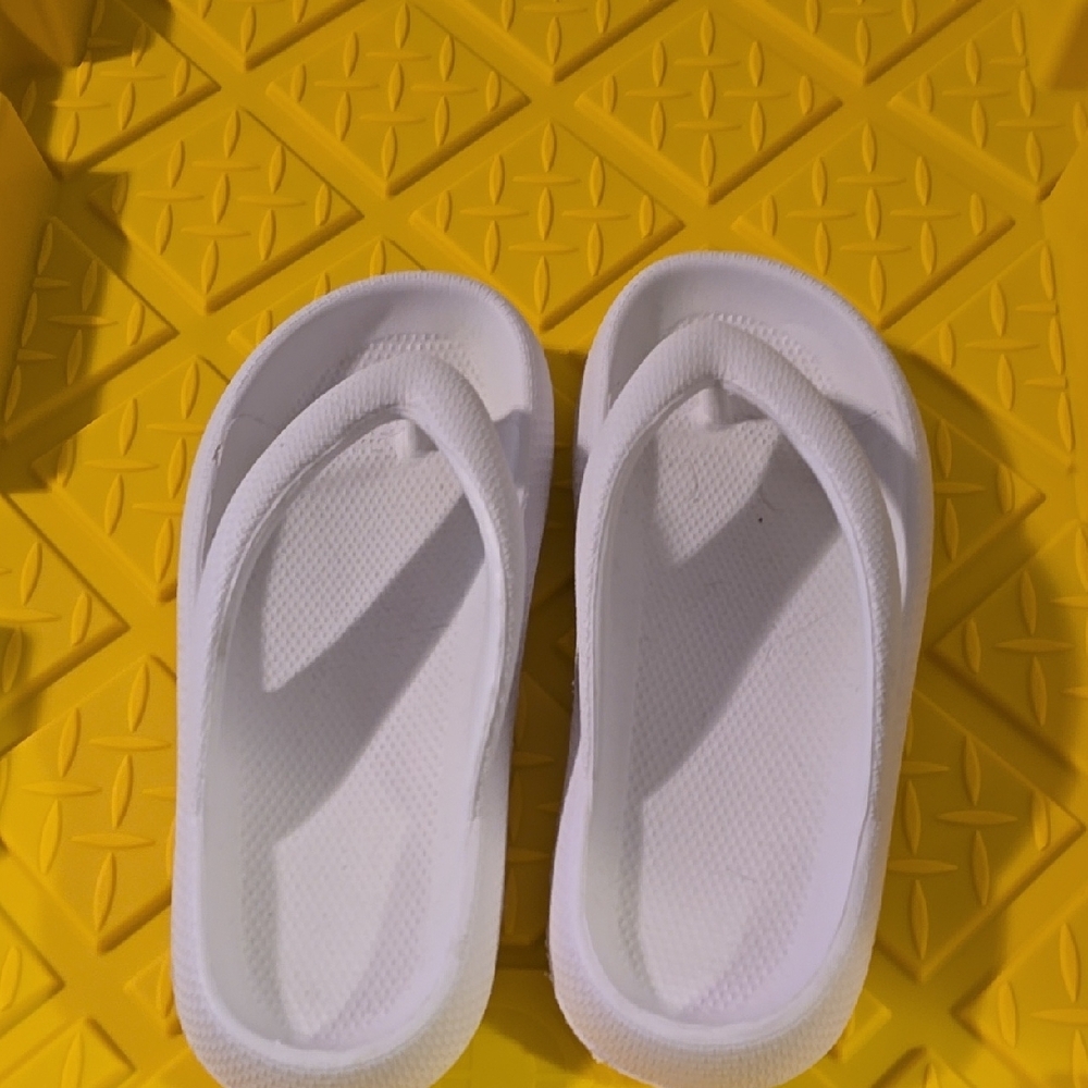 White Flip Flops